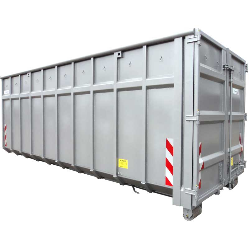 City-Abrollcontainer ca. 14m³, Türen, Plane